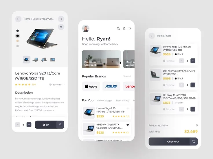 Product Store — Android app concept