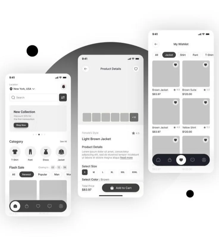 Checkout Flow — Android app concept